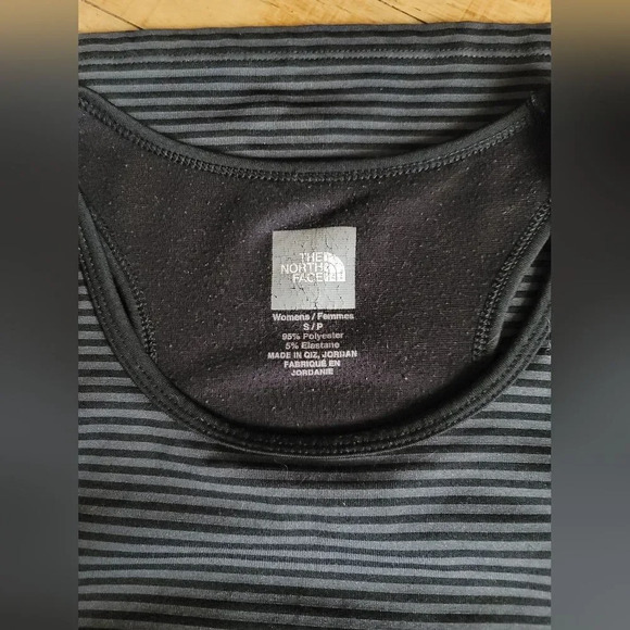 The Northface , Active Tank Top,  Black and Grey Striped , Size‎ Small - Picture 8 of 8